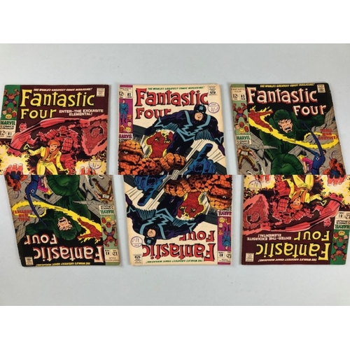 307 - Marvel Comics, collection of Marvel Comics relating to the Fantastic Four, from the 1960s numbers 81... 