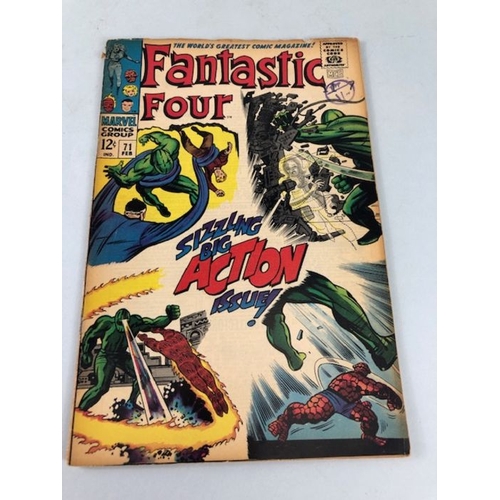 308 - Marvel Comics, collection of Marvel comics relating to the Fantastic four from the 1960s numbers 70 ... 