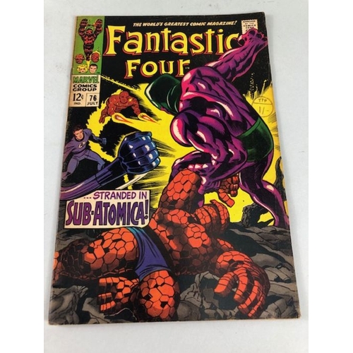 308 - Marvel Comics, collection of Marvel comics relating to the Fantastic four from the 1960s numbers 70 ... 