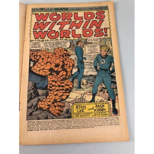 308 - Marvel Comics, collection of Marvel comics relating to the Fantastic four from the 1960s numbers 70 ... 