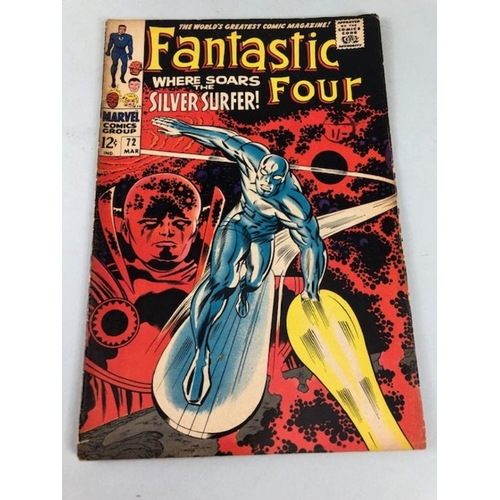 308 - Marvel Comics, collection of Marvel comics relating to the Fantastic four from the 1960s numbers 70 ... 