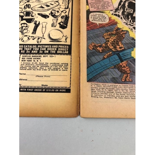 310 - Marvel Comics, collection of Marvel comics  featuring the Fantastic Four  from the  1960s   numbers ... 