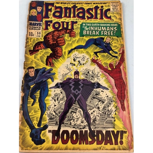 310 - Marvel Comics, collection of Marvel comics  featuring the Fantastic Four  from the  1960s   numbers ... 