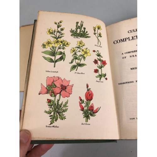 328 - Antique books horticultural medical  interest, Culpeper's Complete Herbal book 1930s , Potters Cyclo... 