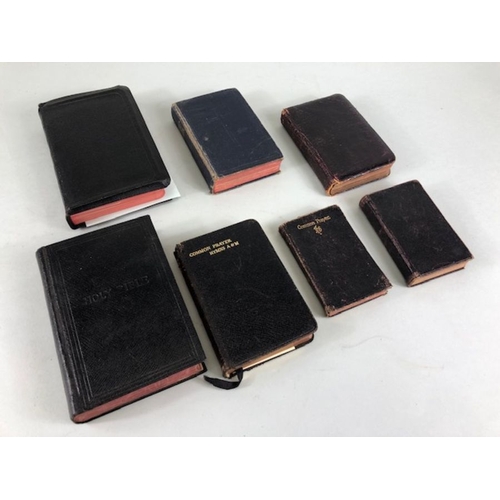 329 - Antique and Religious books, 9 copies of the bible and common prayer books, inc The Bible Hand book ... 