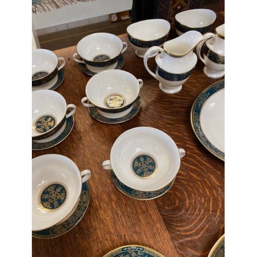 331 - Royal Doulton China,  partial Tea, Coffee, dinner services in Carlyle Design, comprising  tea plates... 