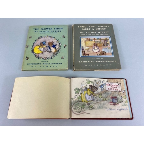 341 - Children's books, 2 books By Alison Uttley with illustrations by Katherine Wigglesworth and an Autog... 