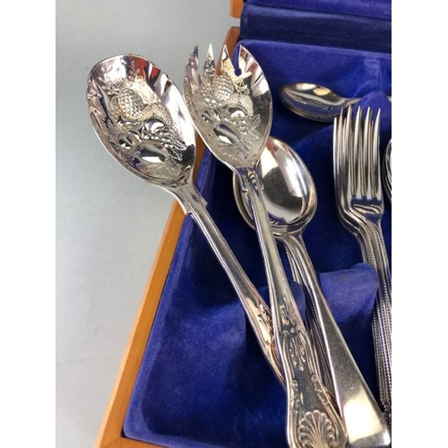 360 - Canteen of silver plated cutlery by Cooper Ludlan