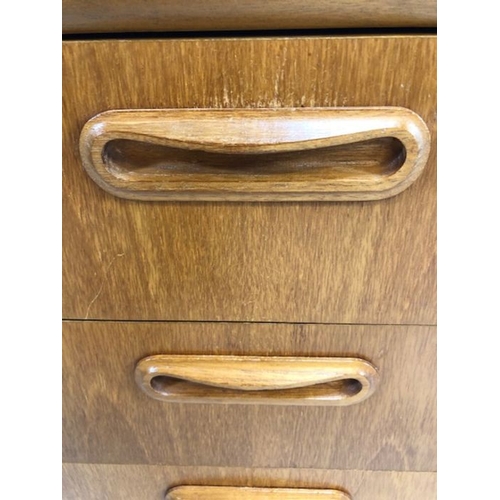 367 - Pair of three drawer Mid Century style bedside tables