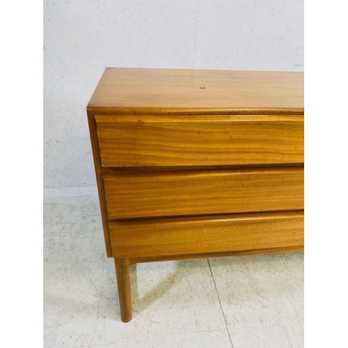 373 - Mid Century sideboard by A.H. McIntosh & Co Ltd with three drawers to the left hand side, including ... 