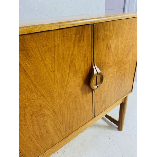 373 - Mid Century sideboard by A.H. McIntosh & Co Ltd with three drawers to the left hand side, including ... 