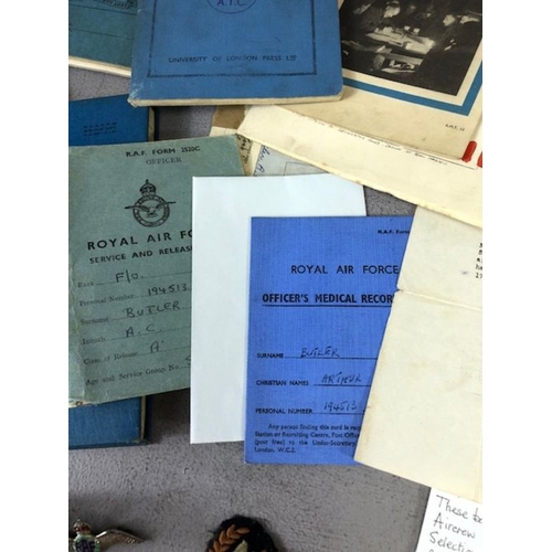 378 - Military Interest, interesting collection of WW2 items belonging to a RAF officer navigator who trai... 