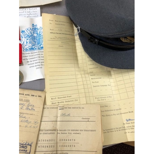 378 - Military Interest, interesting collection of WW2 items belonging to a RAF officer navigator who trai... 