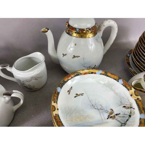 396 - Vintage China, a quantity of Japanese Noritake china with hand painted decoration and a selection of... 