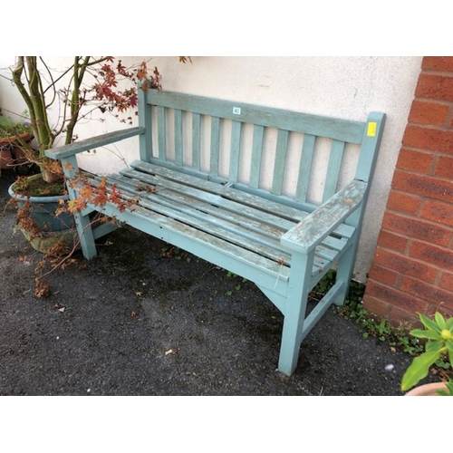 403 - Wooden painted Garden bench approx 128cm wide