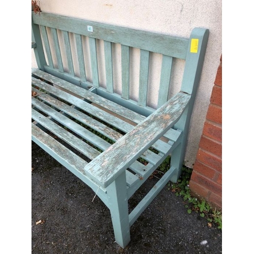 403 - Wooden painted Garden bench approx 128cm wide