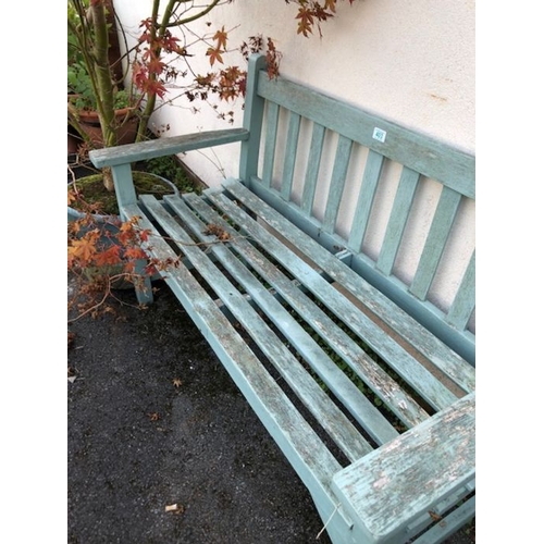 403 - Wooden painted Garden bench approx 128cm wide