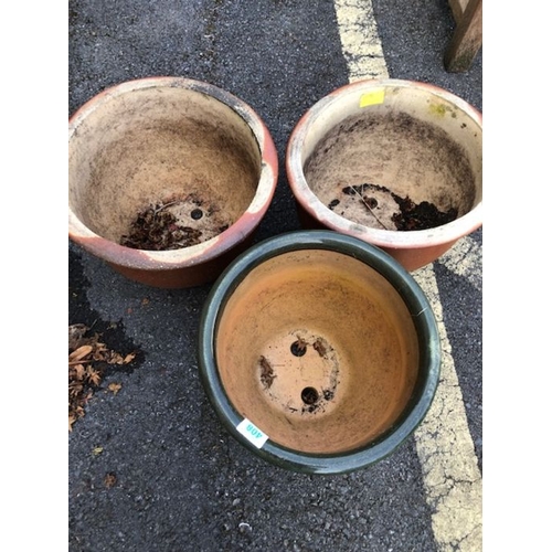 408 - Three modern garden pots (3)