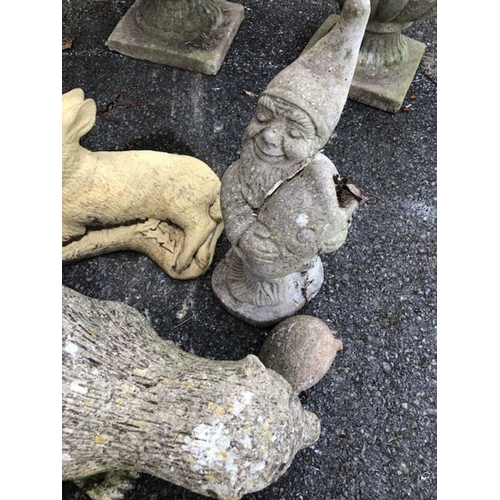 422 - Collection garden concrete animals (7)