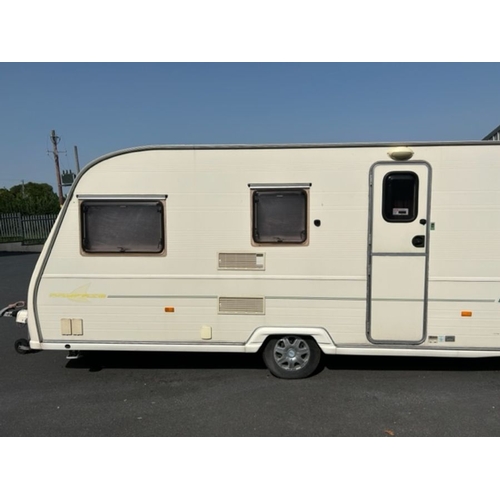 455 - Caravan: Avondale MAYFAIR 510-5 with accessories and awning 6.32m in length cooker shower toilet fri... 