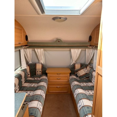 455 - Caravan: Avondale MAYFAIR 510-5 with accessories and awning 6.32m in length cooker shower toilet fri... 