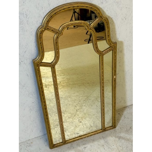 57 - Antique Ornate Gilt framed mirror approx 45 x 85cm