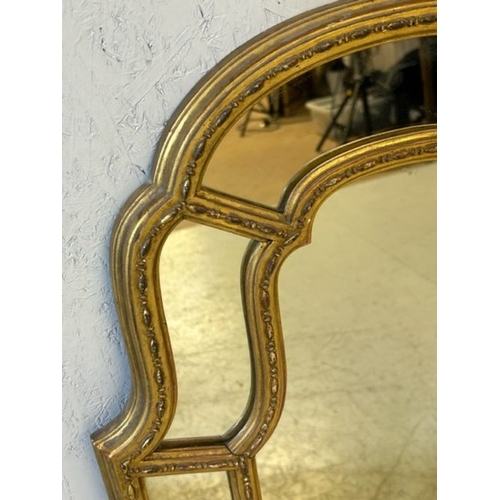 57 - Antique Ornate Gilt framed mirror approx 45 x 85cm