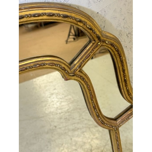 57 - Antique Ornate Gilt framed mirror approx 45 x 85cm