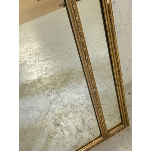 57 - Antique Ornate Gilt framed mirror approx 45 x 85cm