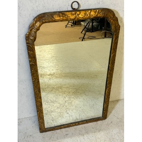 59 - Antique easel style gilt framed mirror approx 49 x 80cm