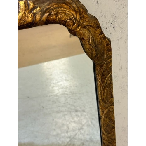 59 - Antique easel style gilt framed mirror approx 49 x 80cm