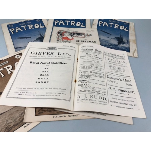 69 - Military interest, a number of WW1 Royal Navy Air Service magazines, PATROL dated 1917 and 1918, 8 i... 