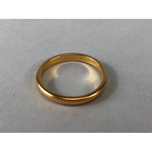 75 - Gold Jewellery, 22ct gold wedding band approximately 3.45g