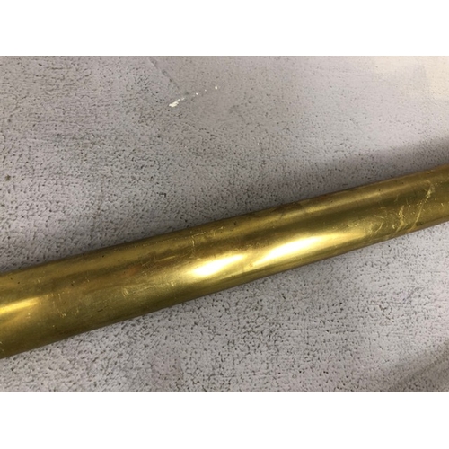 217 - Swords, French Napoleonic style sword, double fullered blade with brass half shell hilt, leather wir... 