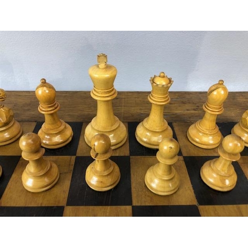 Good antique boxwood chess set: J. Jaques & Son, Ltd., London, ENGLAND ...