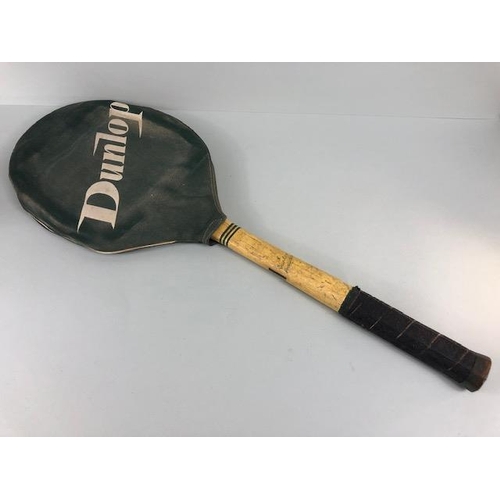 106 - Sporting Interest, 2 Vintage Tennis Rackets, one Slazenger Royal Crown and one Dunlop Green Flash