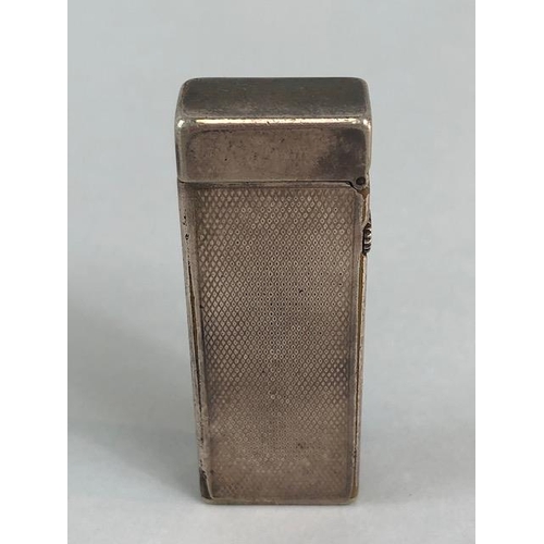 145 - Dunhill, vintage Rollagas silver plated lighter in original box with instructions and cleaning pack,... 