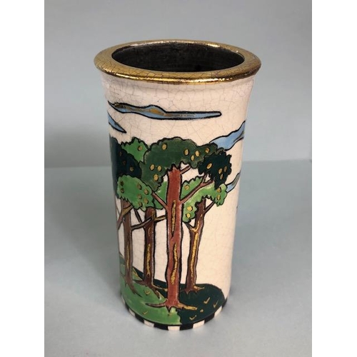 172 - Art pottery, ceramics, a collection of modern designed an decorated ceramics to include a cylinder v... 