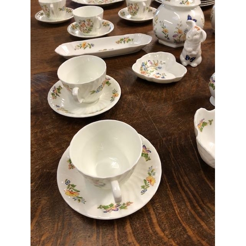 191 - Aynsley China, quantity of Cottage Garden design bone china to include , 6 dinner plates, 5 tea Plat... 