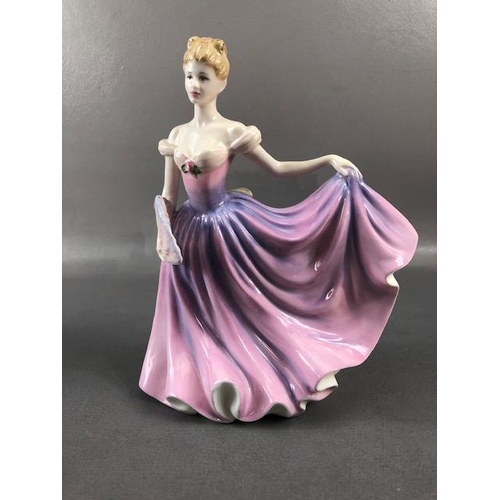 196 - Royal Doulton figures, 5 figurines with certificates and boxes, Rebecca 4041 1998, Lauren 3975 1999,... 