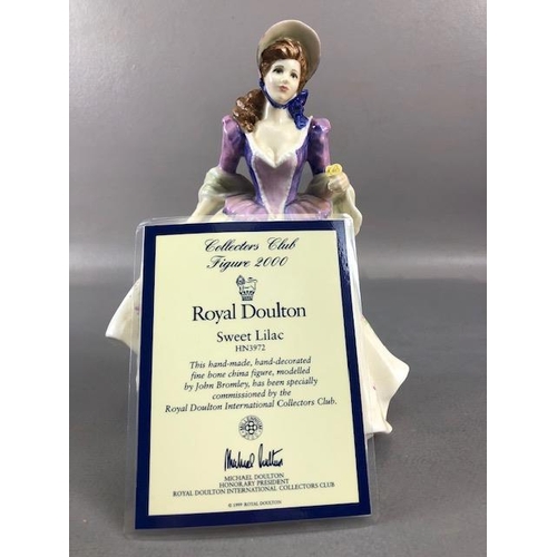 196 - Royal Doulton figures, 5 figurines with certificates and boxes, Rebecca 4041 1998, Lauren 3975 1999,... 