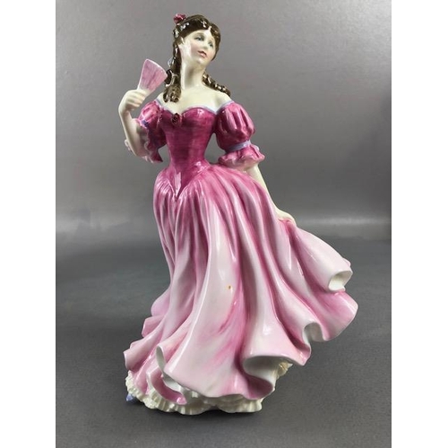 196 - Royal Doulton figures, 5 figurines with certificates and boxes, Rebecca 4041 1998, Lauren 3975 1999,... 