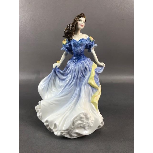 196 - Royal Doulton figures, 5 figurines with certificates and boxes, Rebecca 4041 1998, Lauren 3975 1999,... 