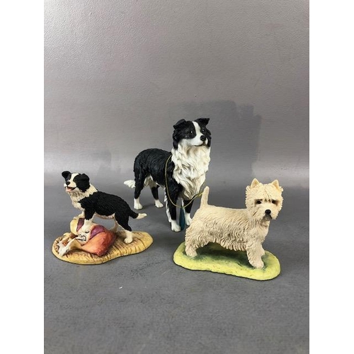 199 - Border fine arts, collection of dog and animal figures to include  055 border collie, DL3 German She... 