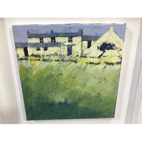 231 - Paintings, framed oil on canvas painting by current Cornish artist John Piper a member of the Newlyn... 