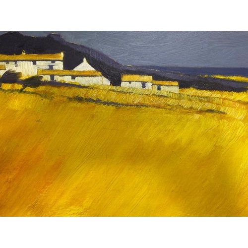 232 - Paintings, framed oil on board painting by current Cornish artist John Piper a member of the Newlyn ... 