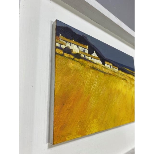 232 - Paintings, framed oil on board painting by current Cornish artist John Piper a member of the Newlyn ... 