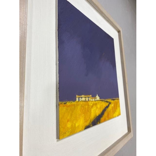 233 - Paintings, framed oil on board painting by current Cornish artist John Piper a member of the Newlyn ... 