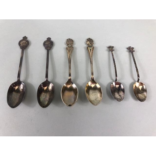 29 - Hallmarked silver royal and coronation spoons, three pairs of boxed silver spoons (6)