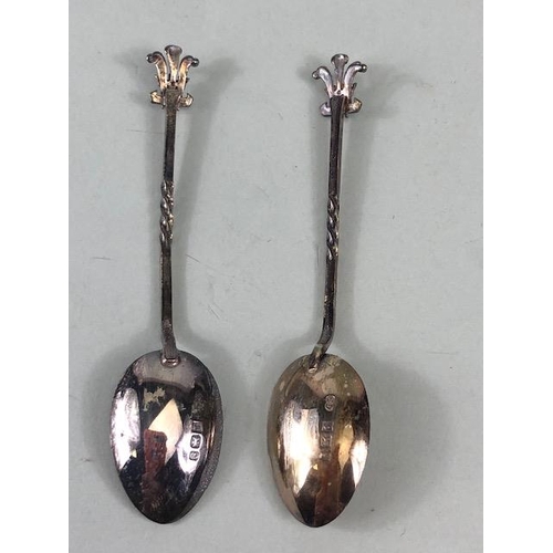 29 - Hallmarked silver royal and coronation spoons, three pairs of boxed silver spoons (6)